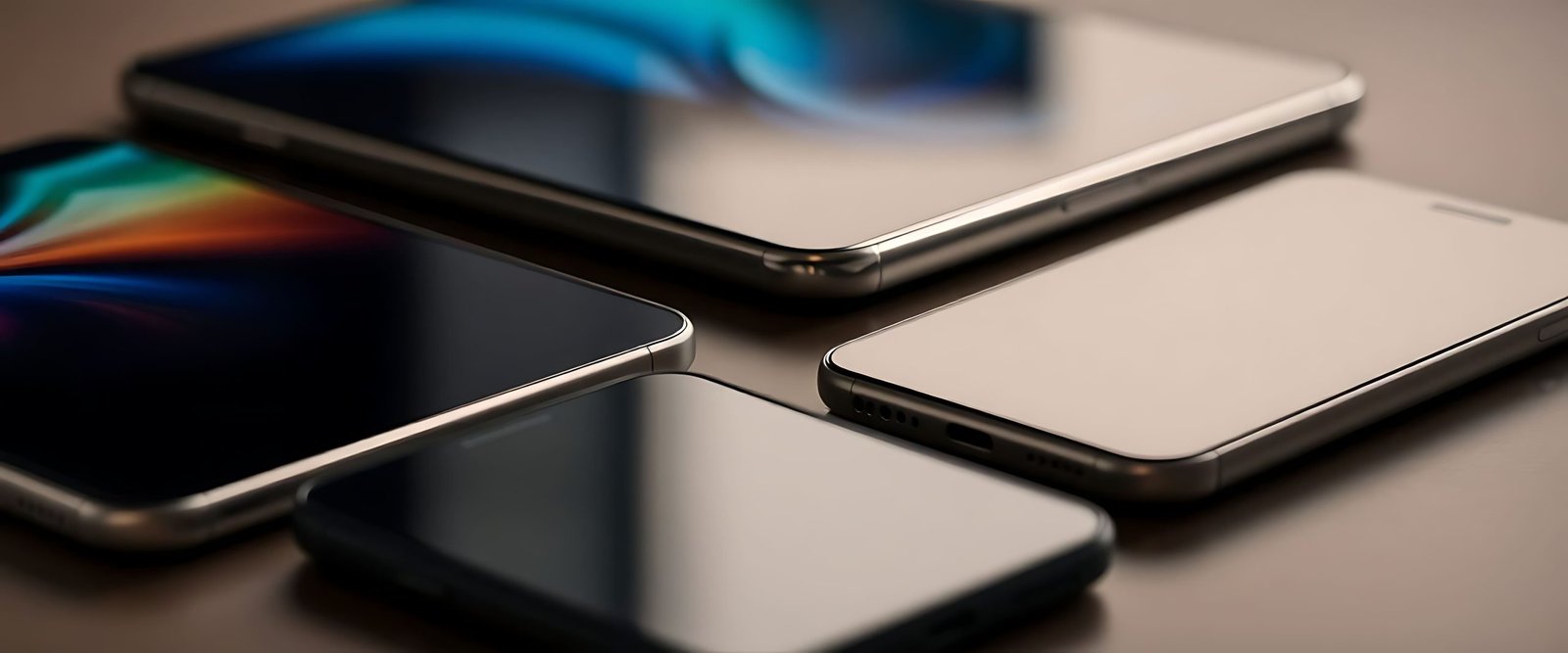 vecteezy-group-of-four-cell-phones-sitting-on-top-of-a-table-65873980